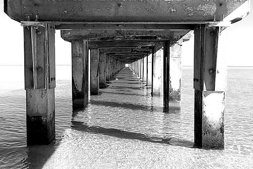 Beach Pier Coastal Print