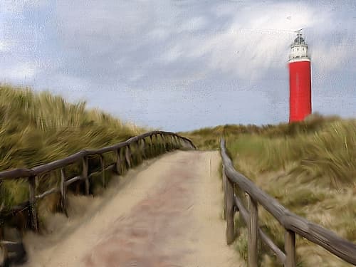Lighthouse Coastal Print