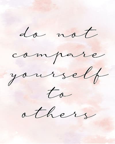 Do not Compare Signs Print
