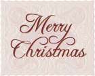 Merry Christmas Lace Art Print