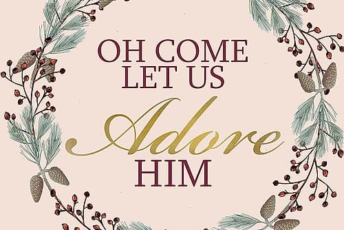 Oh Come Let Us Art Print