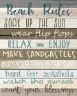 Beach Rules v2 Art Print