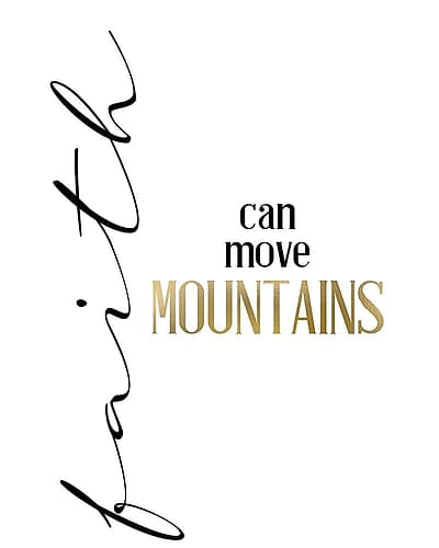 Mountain Faith Religious Print