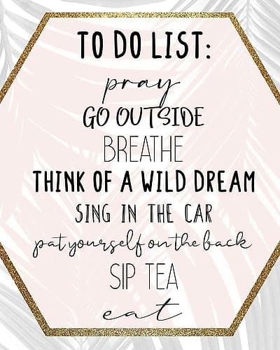 To Do Art Print