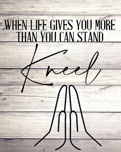 When Life Religious Print