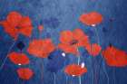 Classic Blue Poppies Art Print