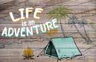 Life Camping Adventure Art Print