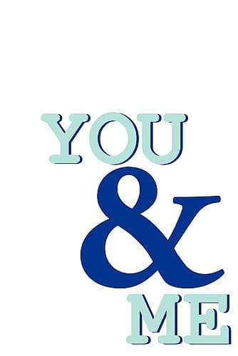 You Me Art Print