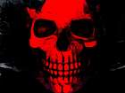 Red Skull Art Print