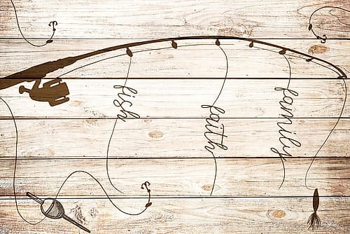 Family Faith Fish Nature Print