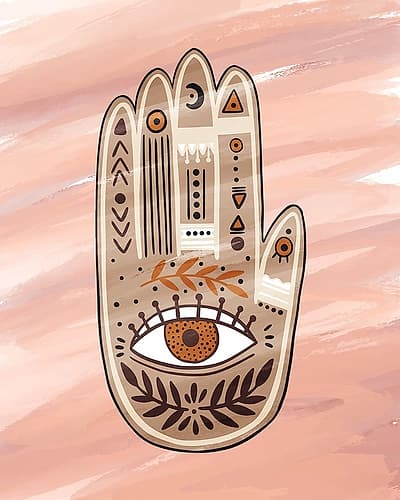 Palmistry 2 Inspirational Print