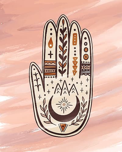 Palmistry 3 Inspirational Print