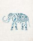 Patterened Elephant Art Print