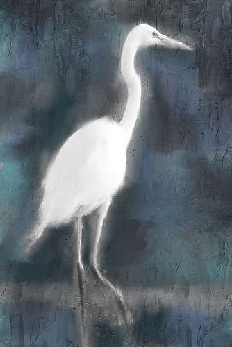 White Heron Art Print