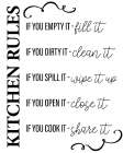 Kitchen Rules Kitchen Print