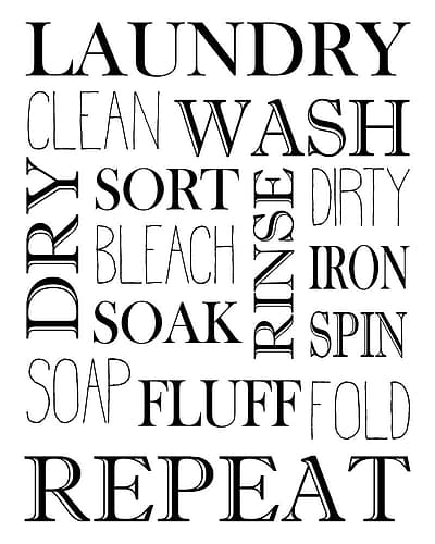 Repeat Laundry Leisure Print