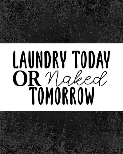 Laundry Today Or Leisure Print