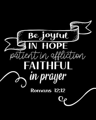 Be Joyful Inspirational Print