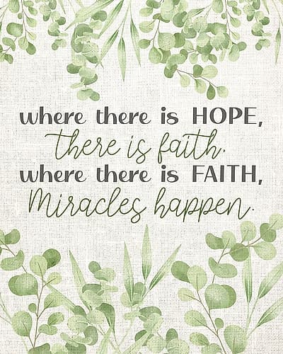 Where There Is Inspirational Print