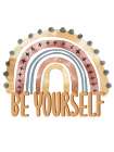 Be Yourself Rainbow Art Print