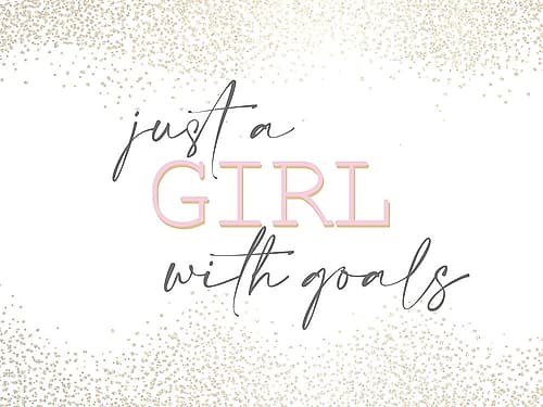 Just a Girl Art Print