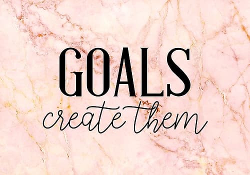 Goals Inspirational Print