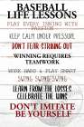 Baseball Life Art Print