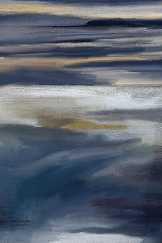 Blue Layers 2 V2 Art Print by Kimberly Allen