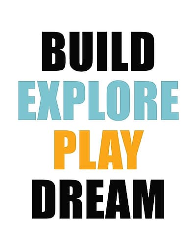 Build 2 Art Print