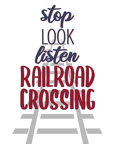 Railroad Track 3 V2 Art Print