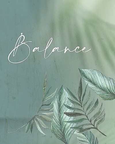 Balance Inspirational Print