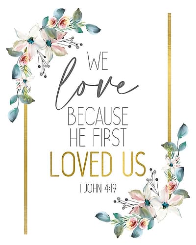 We Love Inspirational Print