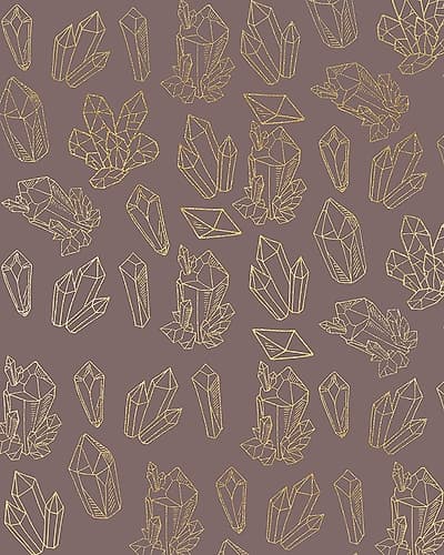 Crystal Pattern Nature Print