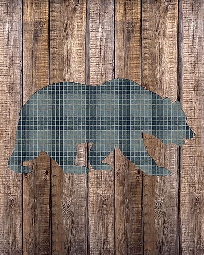 Bear Woods Art Print