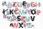 Floral Alphabet Art Print