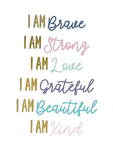 I Am Brave V2 Art Print