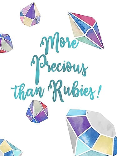 More Precious than Rubies Art Print