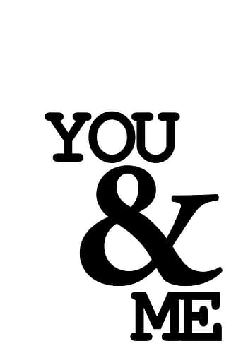 You and Me Inspirational Print