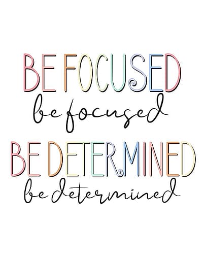 Be Focused V2 Kids Print