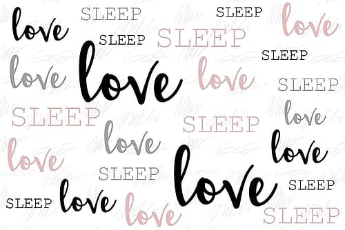 Love Love Love Signs Print