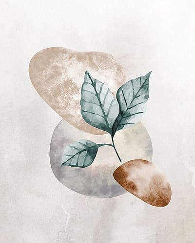 Stone Leaf 1 Art Print by Kimberly Allen