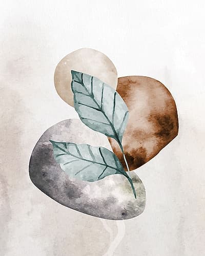 Stone Leaf 2 Art Print by Kimberly Allen