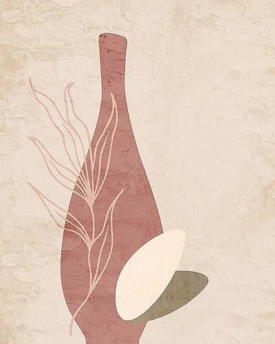 Vase 1 Nature Print