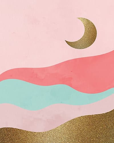 Glitter Landscape 2 Art Print