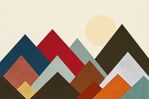 Mountain Range 1 Art Print by Kimberly Allen