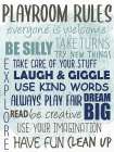 Playroom Rules Forest Art Print