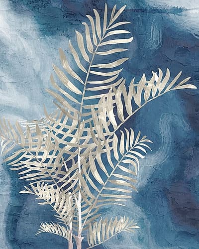 Palm Blues 1 Nature Print