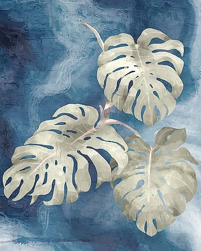 Palm Blues 2 Nature Print