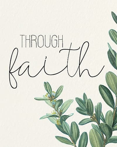 Through Faith Signs Print
