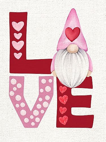 Gnome Love Holidays Print